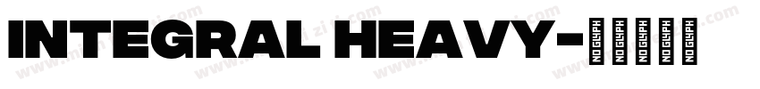 integral heavy字体转换